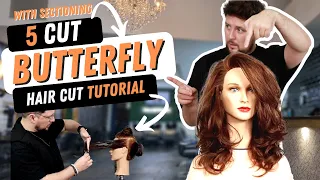 5 EASY STEPS BUTTERFLY Haircut Step-by-Step Tutorial: HOW TO Create the hair trend of 2023