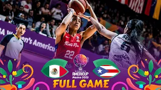 Mexico v Puerto Rico | Full Basketball Game | FIBA Women's AmeriCup 2023