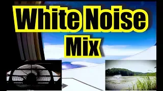 4k Airplane White noise + Water White Noise + Fan Noise 3 Hours For Napping or Relaxing