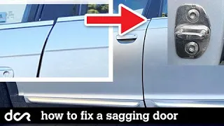 How To Fix a Sagging/Hard to close Car Door (explained on Audi, VW)