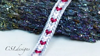 Multi colour hearts kumihimo braid ⎮ Valentine's Day