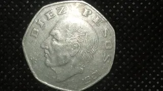 Increíble Moneda De 10 Pesos Hidalgo Año 1981 México MX Valiosa