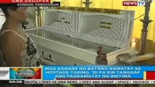 Mga kaanak ng batang namatay sa hostage-taking, 'di pa rin tanggap ang pagkamatay ng biktima