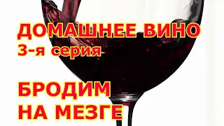 ч 3 Брожение на мезге. Делаем домашнее вкусное вино