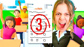 NINNA DIVENTA LA MAESTRA CATTIVA E METTE I VOTI AGLI ALUNNI!📚VERIFICA a SORPRESA*Teacher Simulator*