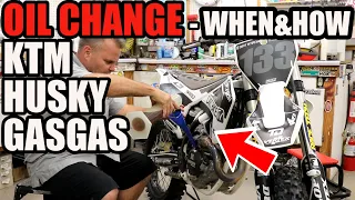 Oil Change KTM Husky Gas Gas When & how