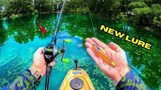 Pond Fishing for LARGE Bass w/ NEW Topwater Technology