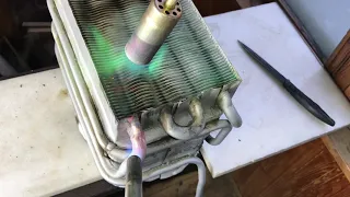 Как запаять теплообменник (радиатор) газовой колонки Электролюкс.