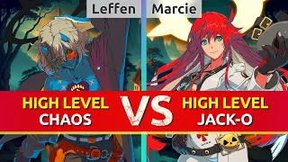GGST ▰ Leffen (Happy Chaos) vs Marcie (Jack-O). High Level Gameplay