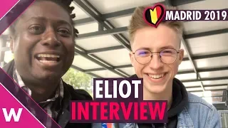 Eliot "Wake Up" (Belgium 2019) Interview @ #PrePartyES Eurovision Party Madrid