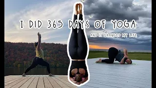 I did 365 days of yoga, here's what happened.