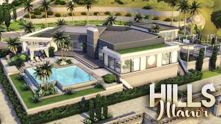 HILLS MANOR 2022 [NO CC] || 4 Bdr + 4 Bth, Office, Fitness, Sports, Pool || The Sims 4: Speed Build