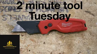 Milwaukee fastback review - 2 minute tool  Tuesday