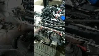Land Rover Engine removal. #engine #landrover #failure