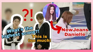 WONWOO and JUN shocked after seeing DANIELLE’s record #seventeen #newjeans #kpop