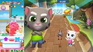 Talking Tom Hero Dash 🆚 Gold Run 🔥🤯 Full HD Side by Side Walkthrough Gameplay 😂 (Android & iOS)