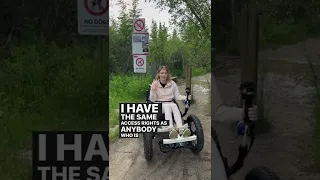 Do wheelchair users have access to no-bike trails? #shorts