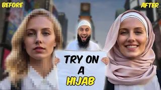 Asking Strangers to Try on a Hijab in Times Square! SOCIAL EXPERIMENT