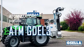 Atomizzatore Portato Mod. ATM GDEL3: Cannone Girevole e Inclinabile con Corsa in Altezza di 2 Metri