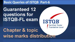 Chapter wise weightage for ISTQB exam | Important topics | Basic Queries Related to ISTQB Part 6