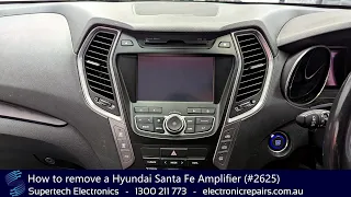 How to remove a Hyundai Santa Fe Amplifier (#2625)