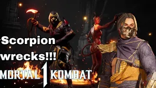 Mortal Kombat 1: scorpion destroys online