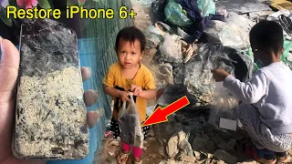 Restore iPhone 6+,Found Broken phones from landfill,restoration iphone,Edchay phone