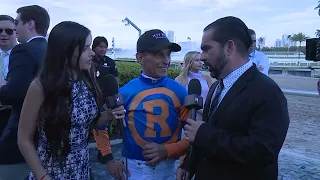 Entrevista a John Velazquez Ganador del "Curlin Florida Derby 2024"