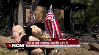 Family and friends remembering seven people killed in Akron fire