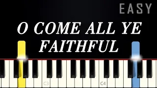 O Come, All Ye Faithful | EASY PIANO TUTORIAL + SHEET MUSIC by Betacustic