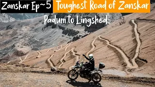 BMW Ki JAAN NIKAL GYI | Toughest Route of Zanskar | Padum to Lingshed