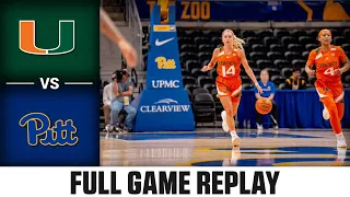 Miami vs. Pitt Full Game Replay | 2022-23 ACC Women’s Basketball