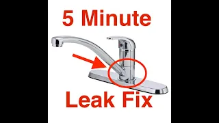 Kitchen Faucet Leaks at the Base. Easy 5 min Fix