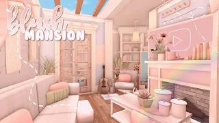 BLOXBURG: blush stylish mansion 100k l tour + speedbuild ♡