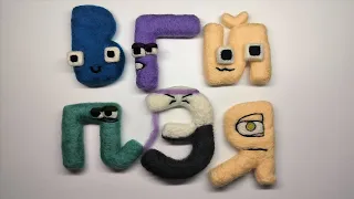 Russian Alphabet Lore В to Я (Harrymations version) Satisfying Needlefelt Art Compilation