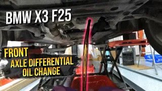 Front Differential Oil Change: BMW X3 F25 28iX