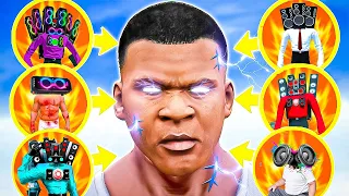 FRANKLIN STOLEN POWER TO THE STRONGEST SPEAKER MAN TO SAVE AVENGERS FROM GHOST ARMY | GTA5 AVENGERS
