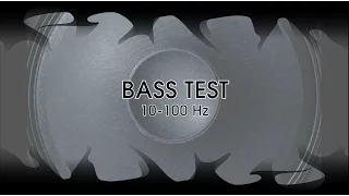 10 Hz to 100 Hz BASS TEST Subwoofer Test | frequency sweep