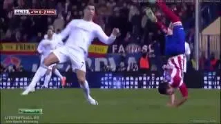 Cristiano Ronaldo Javier Manquillo Warning Faul Real Madrid - Atletico Madrid