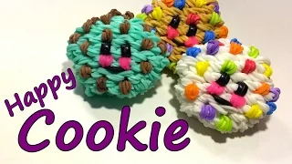 3-D Happy Cookie Tutorial by feelinspiffy (Rainbow Loom)