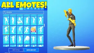 *NEW* MIDAS Skin with ALL FORTNITE DANCES & EMOTES! (Fortnite MIDAS Skin)