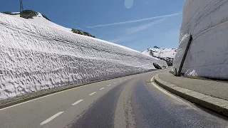 Grimsel Pass Road in Switzerland