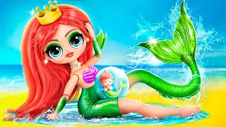 ¡Cómo Convertirse en Sirena! ¡Transformación Extrema! 31 Manualidades para LOL OMG