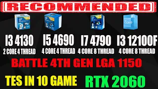 INTEL I3 4130 Vs I5 4690 Vs I7 4790 Vs I3 12100F | 1080P | ULTRA HIGH