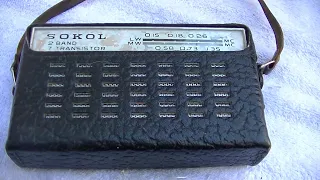 1965 SOKOL USSR 2 Band AM Transistor Radio Diagnosis And Repair