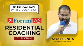 Interaction for Prelims 2024 by Mr. Ayush Sinha | UPSC Prelims 2024 | ForumIAS