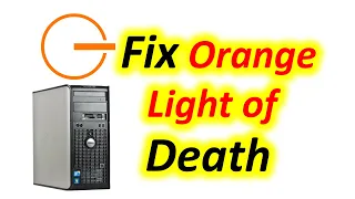Orange Light on Computer Power Button