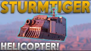 I MADE A HELICOPTER WITH A 380MM CANNON!