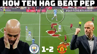 How Ten Hag Broke Pep's System | Tactical Analysis : Manchester City 1-2 Manchester United