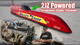 Finding Damage Inside The 331MPH 2JZ Powered Streamliner | Engine Teardown